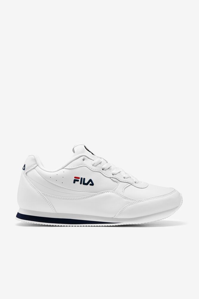 Fila Panzia White Sneakers Mens - NZ 30648-IFXP